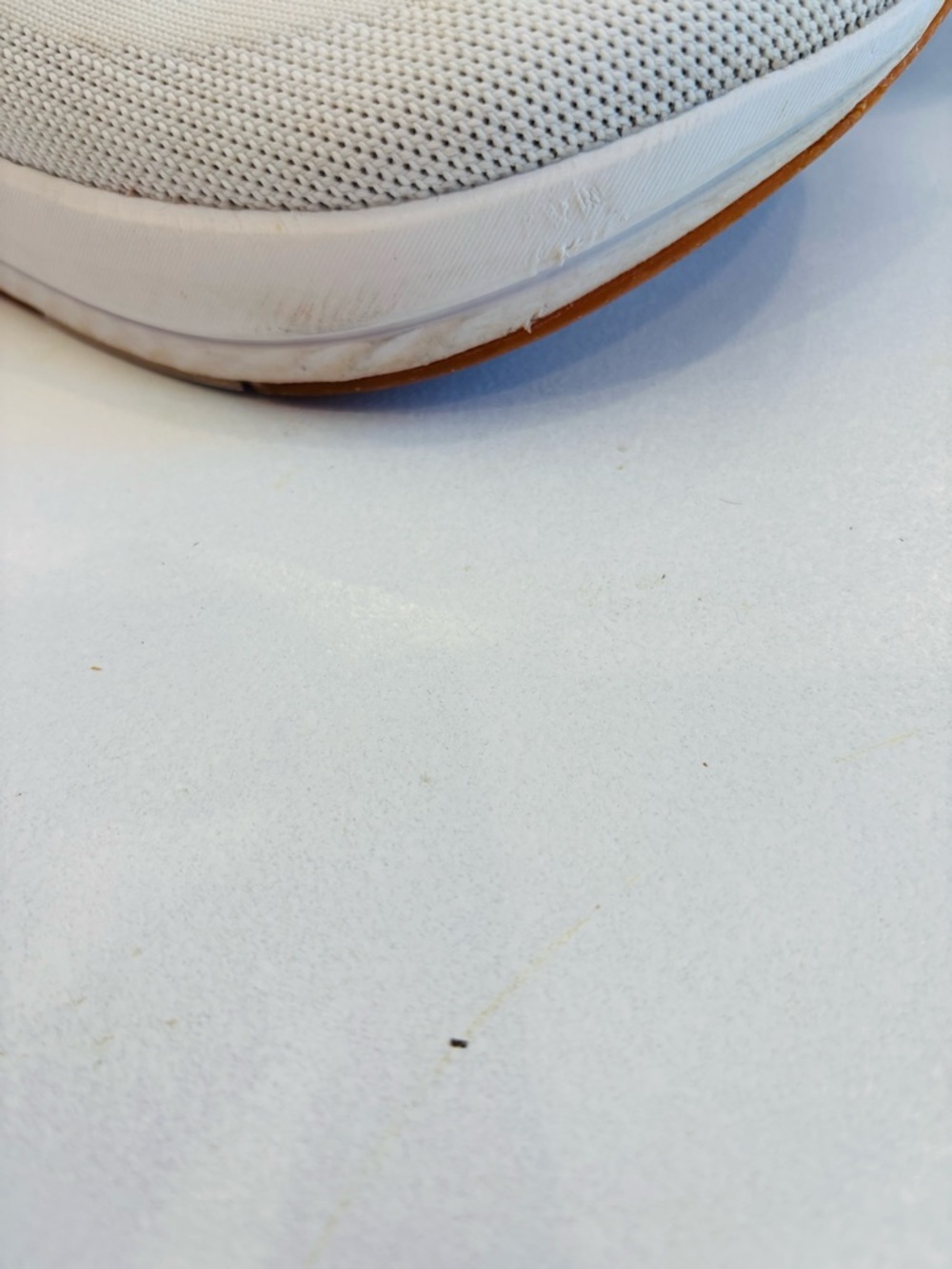 Men's White Knit Athletic Sneakers with Cushioned Foam Midsole size 8 - Picture 11 of 12